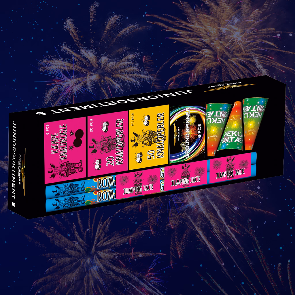 Juniorsortiment S – Sjovt og Børnevenligt Fyrværkeri
